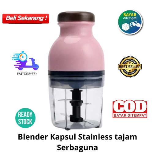 Blender Kapsul Stainless Tajam Blender Bumbu Serbaguna Blender Mini