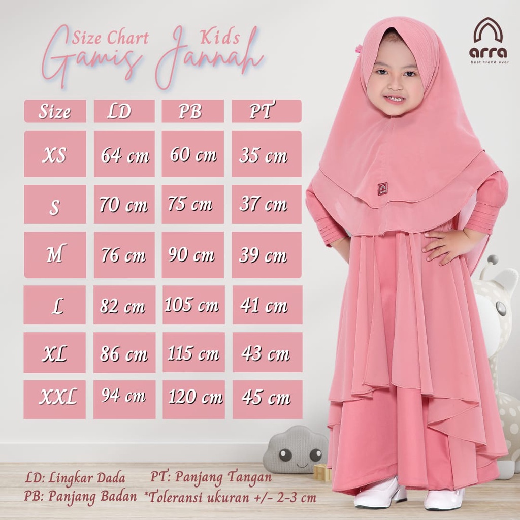 Sarimbit Keluarga 2023 Lebaran Arra Jannah Peach Baju Couple Keluarga Lebaran 2023