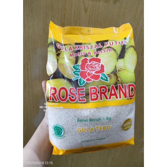 

Gula Tebu 1kg Rose Brand Gula Kristal Putih Manis Bersih Terlaris Asli