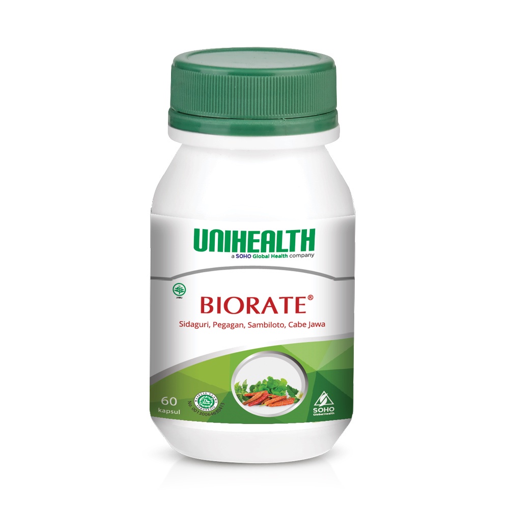 

Biorate untuk Obat Asam Urat 60 kapsul Unihealth Soho Herbal
