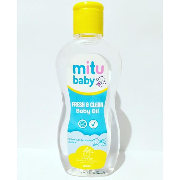 [95ML] [BPOM] Mitu Baby Oil Bottle 95 ml | Olive Oil + Vitamin E | Minyak Bayi_Cerianti