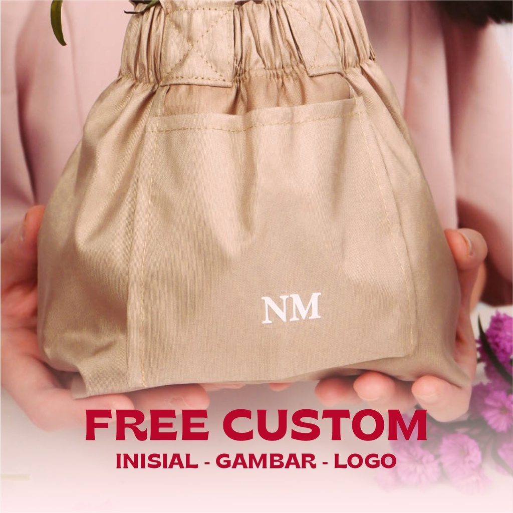 VINES DUMPLING BAG FREE CUSTOM NAMA / GAMBAR / LOGO WATERPROOF