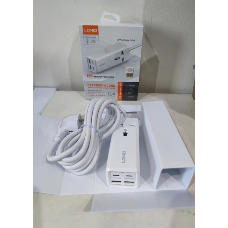 LDNIO SC1418 Dekstop Power Strip PD Fast Charge 2USB C 2 USB A 100% original Ldnio