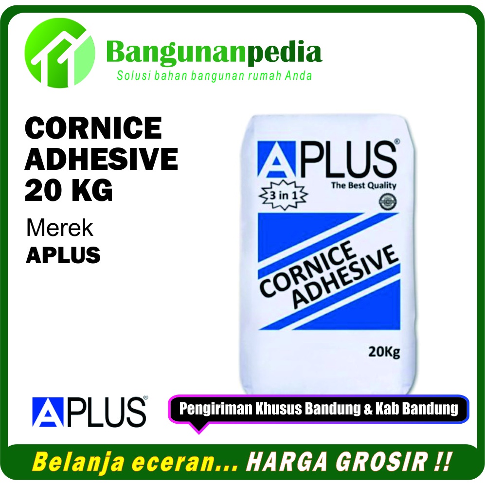 aplus cornice adhesive 20kg / kumpon cornice adhesive aplus 20 kg