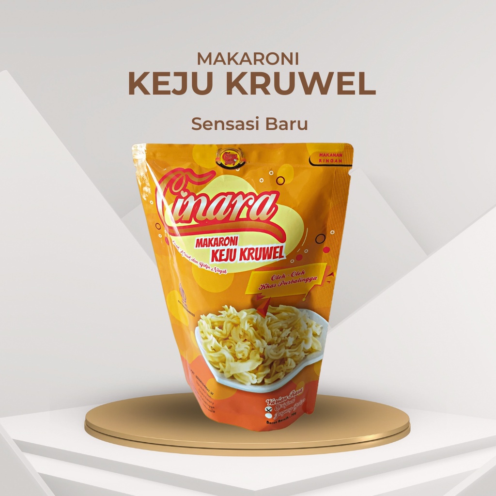 

Makaroni Keju KRUWEL 70gr Makanan Ringan Murah Asli Purbalingga