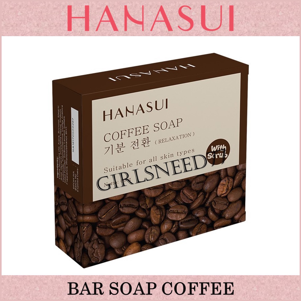 Hanasui Coffee Soap 60gr Original BPOM Girlsneed77 Sabun Kopi Hanasui