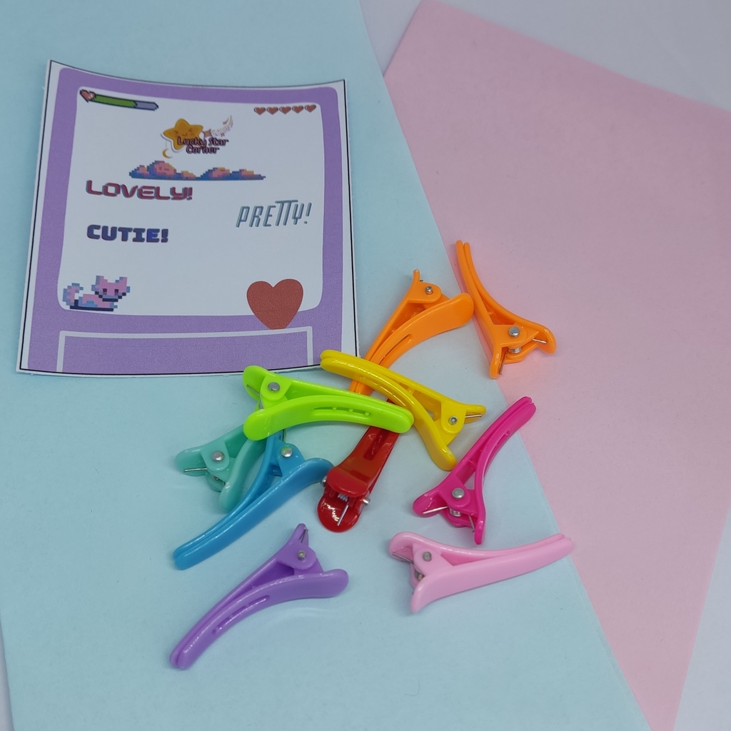 Jepit Rambut Buaya Warna-Warni (Jepit TikTok)