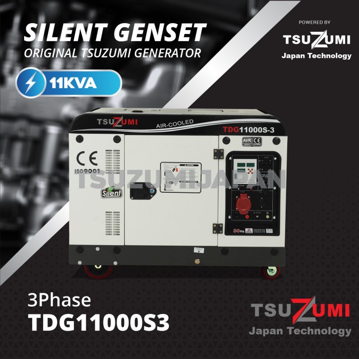Genset Silent 10 KVA 3 Phase TDG 11000S3
