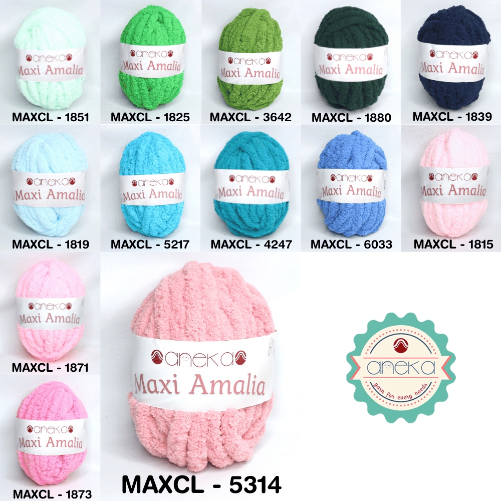 KATALOG - Benang Rajut Maxi Amalia / Chenille / Jumbo Part 1