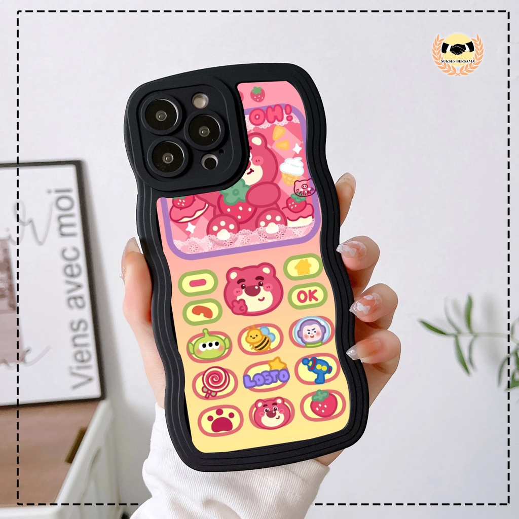 CUSTOM SOFTCASE SILIKON GELOMBANG WAVY CUSTOM PHONE FOR OPPO A1K A3S A5S A15  A15S A16 A17 A17K A31 A8 A37 A39 A57 A71 A83 F1S A59 F5 F7 F11 PRO A5 A9 A52 A92 A53 A33 A54 A55 A57 A74 A95 A76 A36 A96 RENO 4F F17 PRO 5 5F 6 7 8 7Z 8Z BSB7158