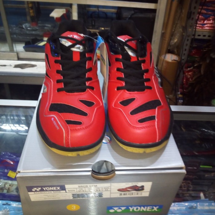 {MentariStore} sepatu badminton yonex SRCR CFM asli original. - Merah 43 Diskon