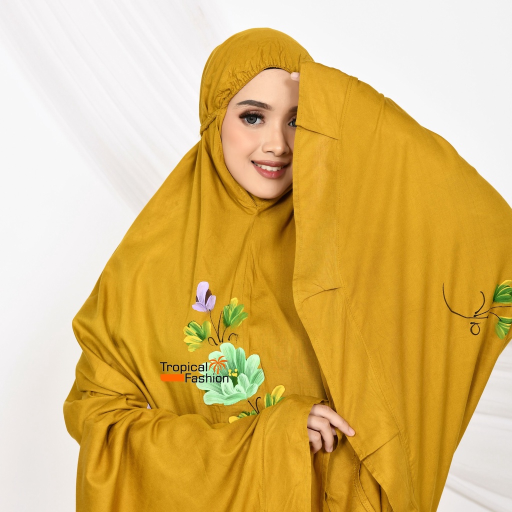 Mukena Bali Lukis Bahan Rayon Premium Untuk Remaja Dan Dewasa Termurah Kekinian