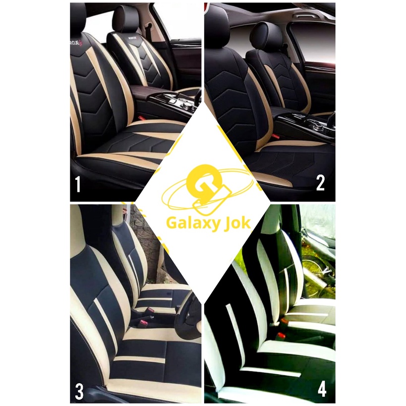 Cover jok mobil+sarung jok mobil+kualitas super+3 baris+full set mobil calya sigra