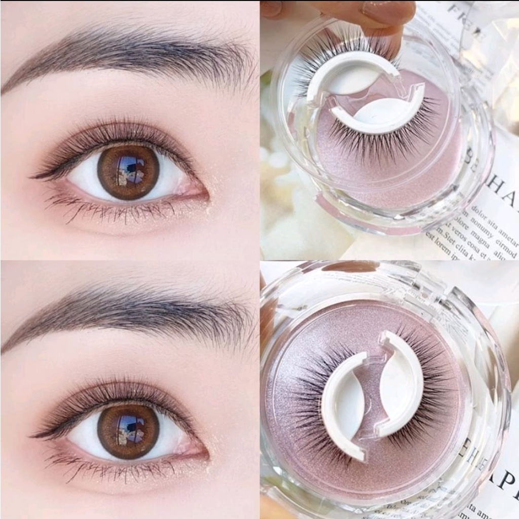 Bulu Mata Palsu Tanpa Lem Eyelash 3D Magnetic 1 Pasang