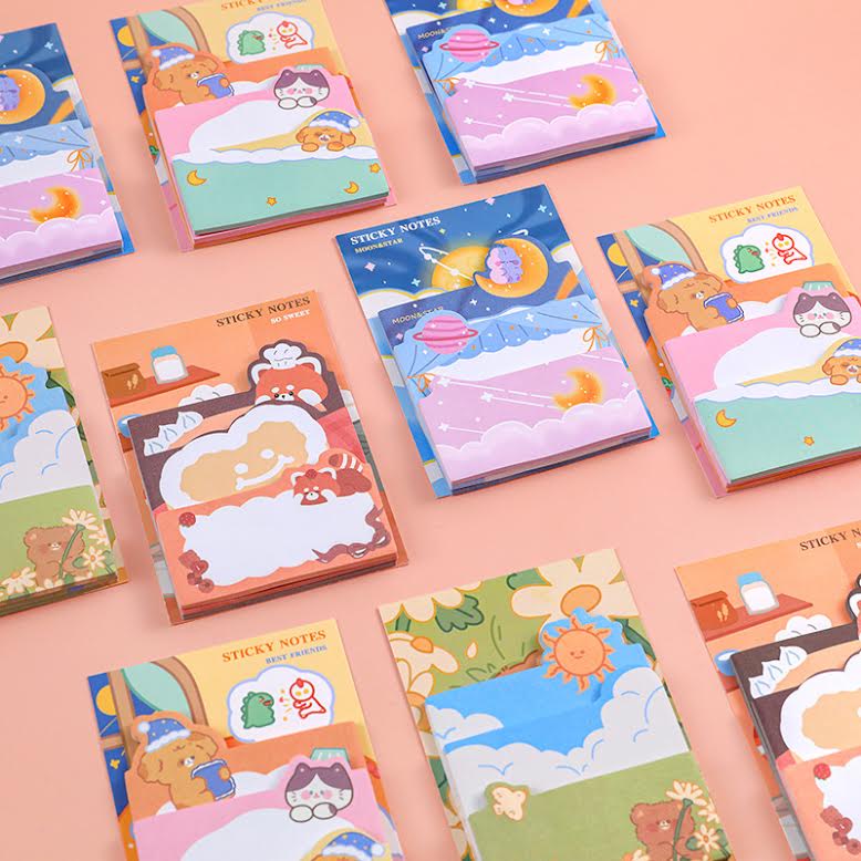 OVERFLOWS.ID STICKY NOTE SET / MEMOPAD / STICKY NOTE LUCU