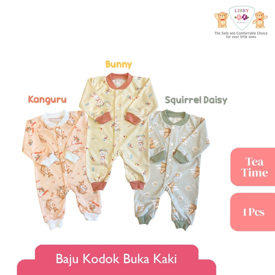 (ECER) Libby Baju KODOK Panjang / Sleepsuit