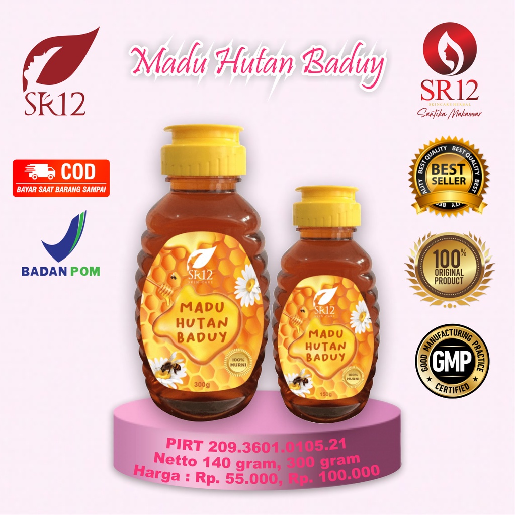 

MADU HUTAN BADUY SR12 /ASLI HUTAN PEDALAMAN BADUY /MADU PREMIUN 100% BPOM HALAL