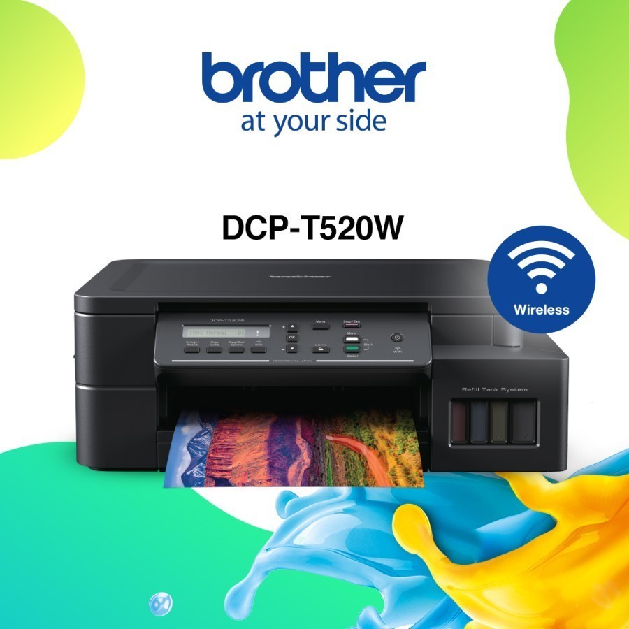 PRINTER BROTHER DCP-T520W WIFI ALL IN ONE | BROTHER DCP T520 T520WWIFI INK TANK AIO