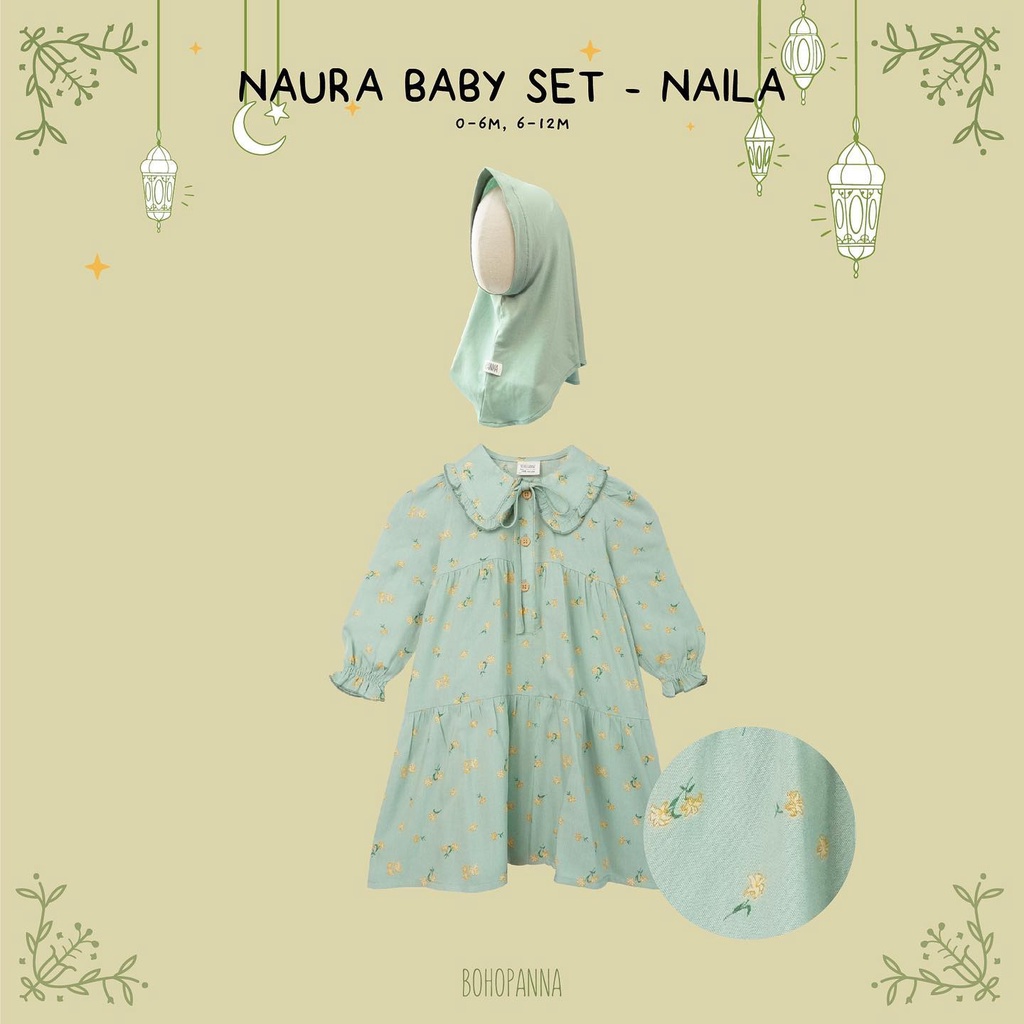 BOHOPANA | BOHO | BOHO PANNA NAURA KIDS &amp; BABY SET | SETELAN ANAK DAN BAYI | RAYA COLLECTION