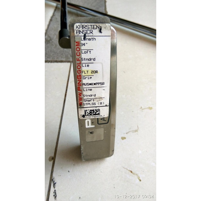 Stick Golf Putter Ping Karsten Anser Original Nos Sxfc10065