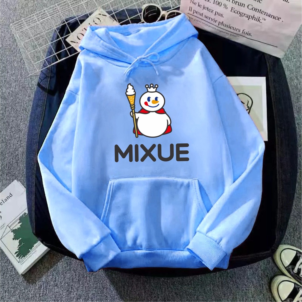 FenishaStore MIXUE ICE CREAM Viral Sweater Hoodie Wanita Size M-L-XL-XXL Bisa Bayar Ditempat COD