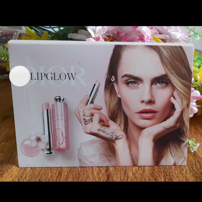 ✿ BISA COD✿ Dior Lip Glow Sample Four Color + Brush Aplicator (BPOM)