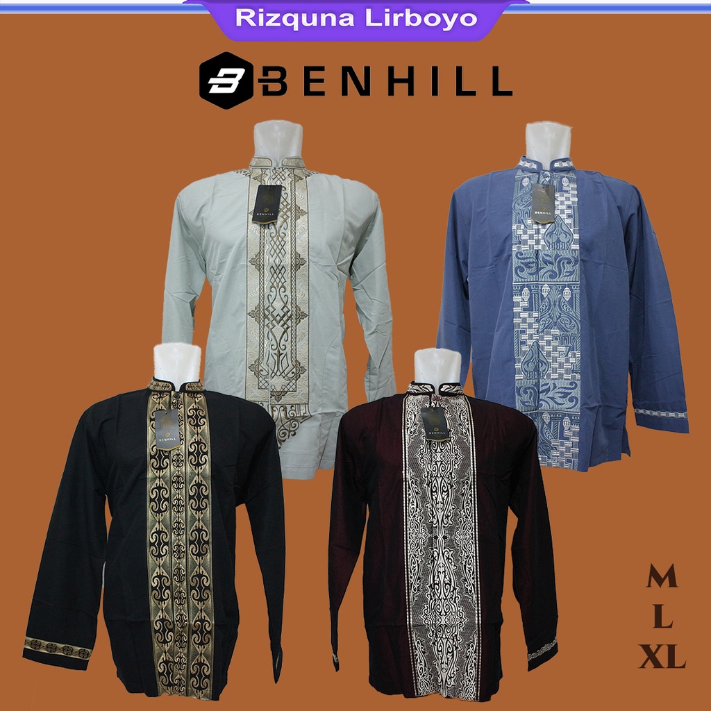 baju koko lengan panjang DEWASA REMAJA BENHILL bordir terbaru