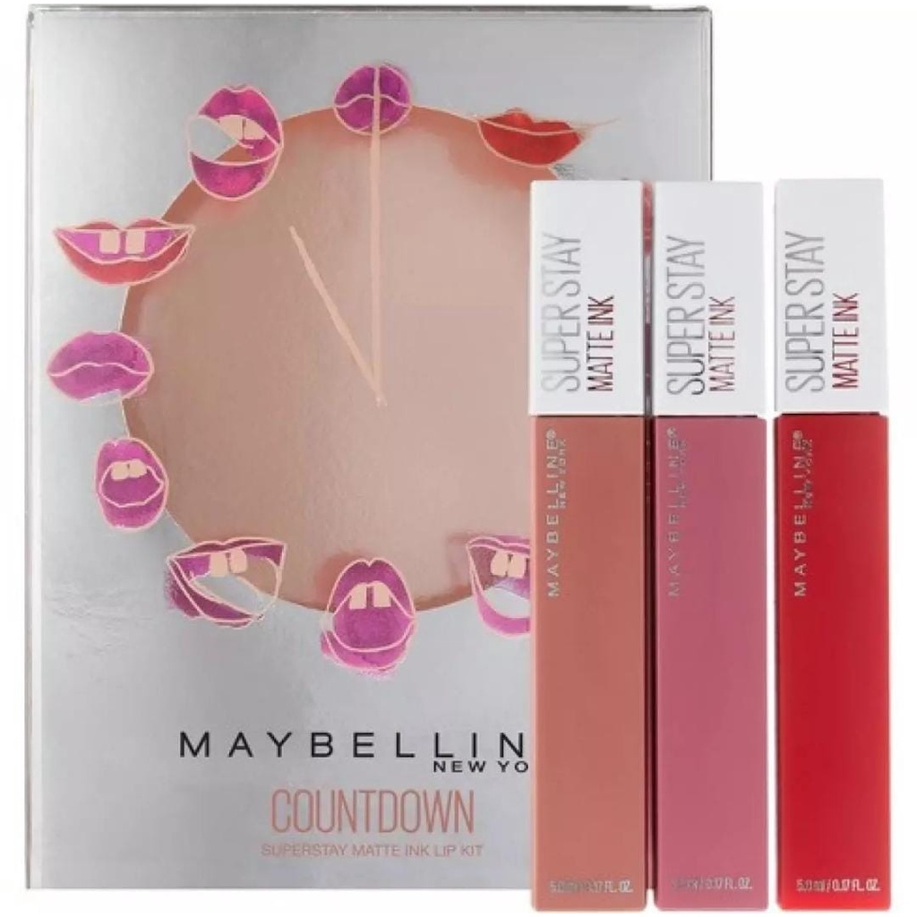 SUPER STAY MATTE INK LIPCREAM MAYBELLINE 3 PCS