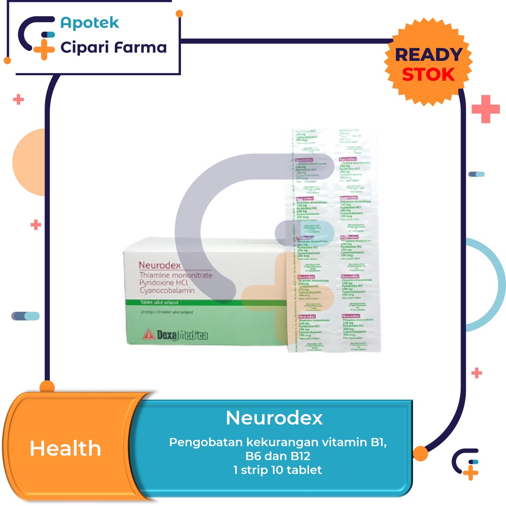Neurodex Vitamin Saraf | B1 | B6 | B12 isi 10 Tablet
