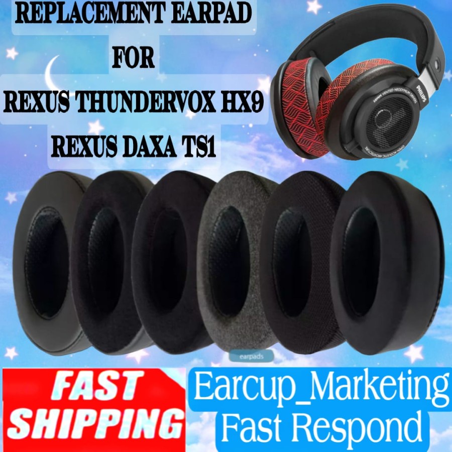 Earcup Pad Rexus Thundervox HX9 HX 9 Earpad Rexus Daxa TS1 TS 1
