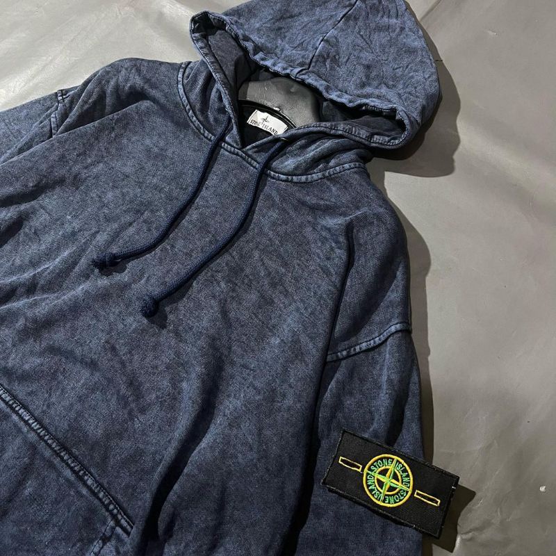 -FRMNSH- HOODIE PREMIUM STONE ISLAND NAVY FULL TAG LABEL CASUAL HYPE