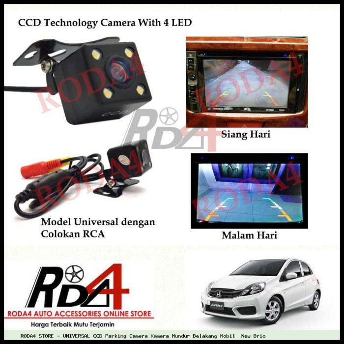 UNIVERSAL CCD Camera Kamera Mundur Belakang Mobil  New Brio