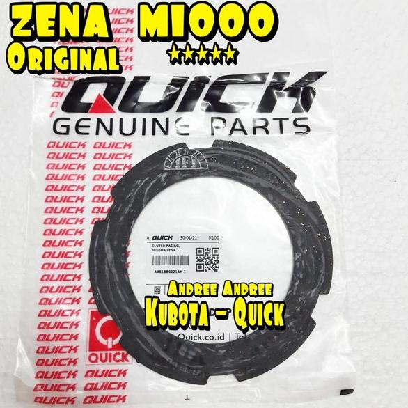 Zena Traktor Quick Truck - Clutch Shoes Kain Klos Kampas Kopling Facing Kubota M1000 M-1000 M 1000 - Original