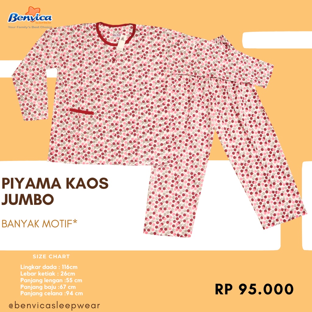 BAJU TIDUR PIYAMA JUMBO SIULIE BANYAK MOTIF