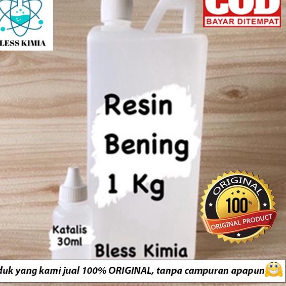 ➽ Resin Bening (1KG) -Fiberglass - Resin Bening- Resin- Resin Bening Souvenir Kerajinan ☄