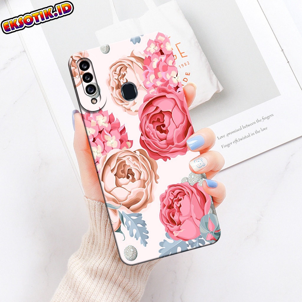 Case SAMSUNG A20S- Eksotik.id - Casing SAMSUNG A20S - Case BUNGA - Skin Handphone - Silikon SAMSUNG 