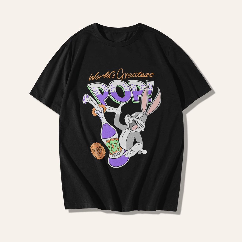 Vintage T-shirt Bugs Bunny Looney Tunes Kaos Distro Unisex