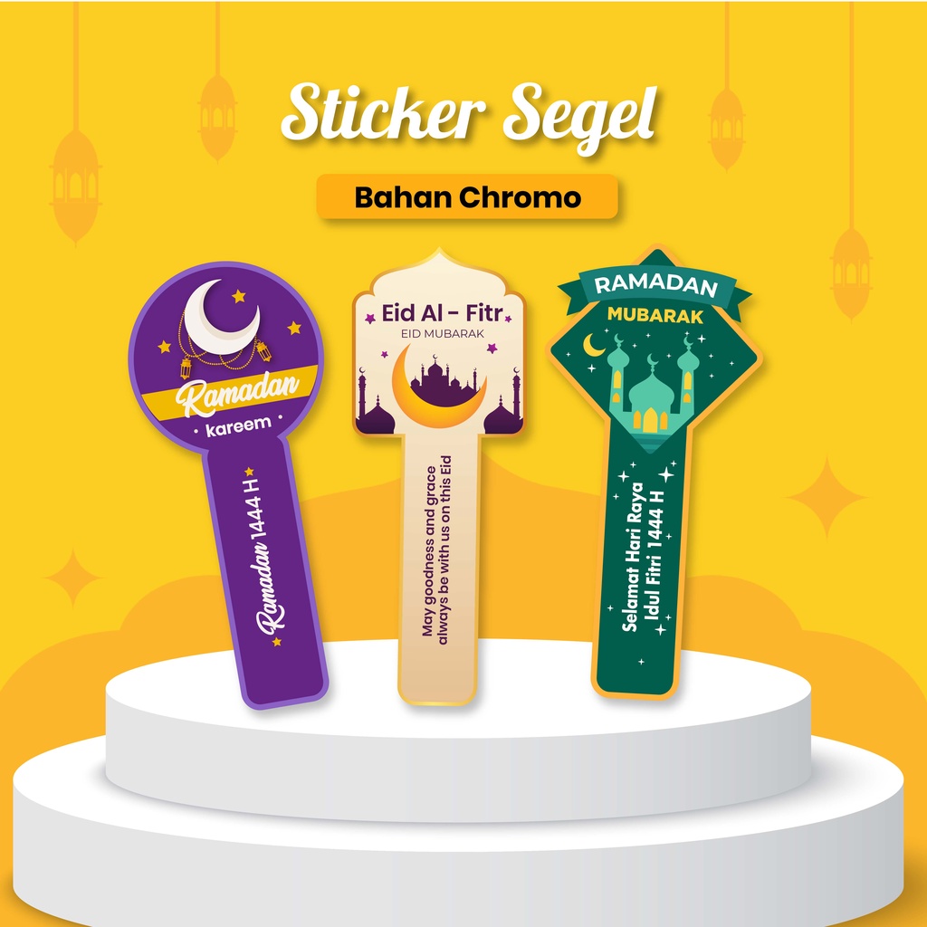 

stiker segel toples / stiker segel makan / stiker segel kue lebaran / stiker segel idul fitri