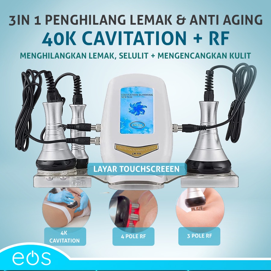 3 in 1 penghilang lemak 40k cavitation anti aging  radio frequency RF