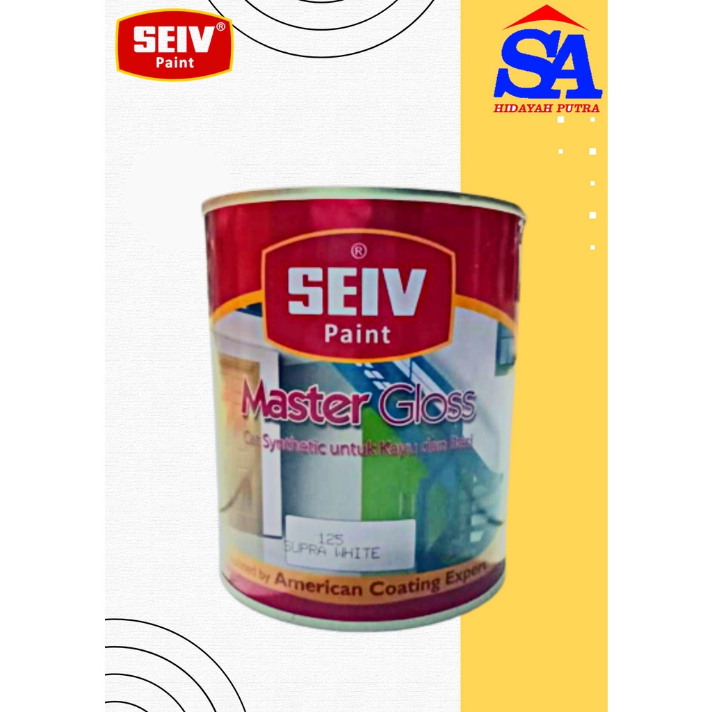 Cat Kayu Cat Besi SEIV 0,8 L Cat Synthetic Master Gloss SEIV Synthetic Cat Minyak Kayu dan Besi Mast