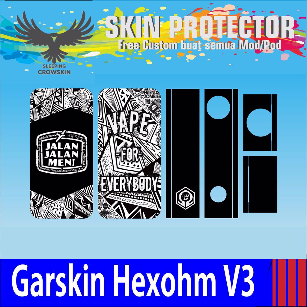 Premium Garskin/Stiker Hexohm V3 ANODIZED Custom & Bayar Ditempat