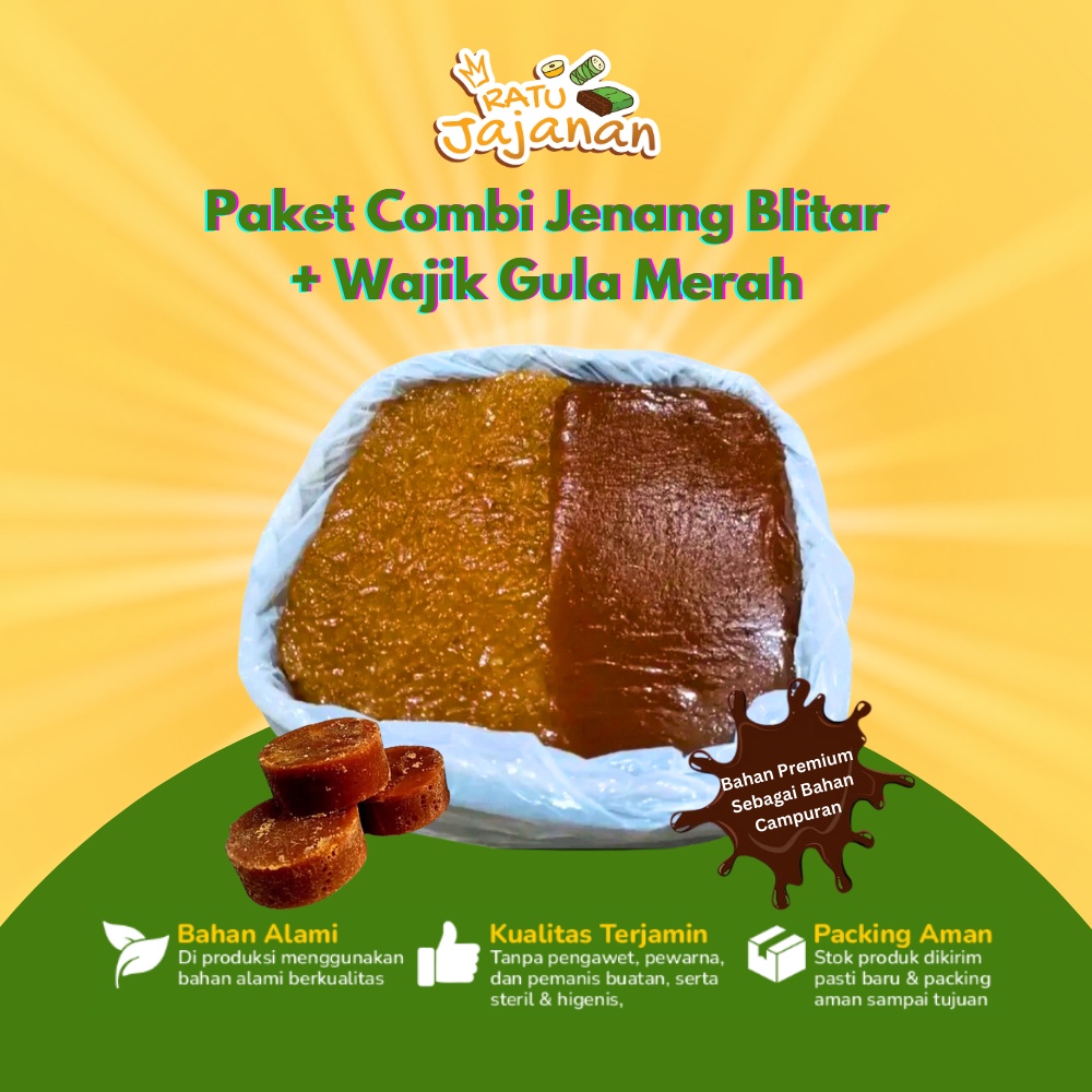 Combi Jenang Blitar + Wajik Gula merah