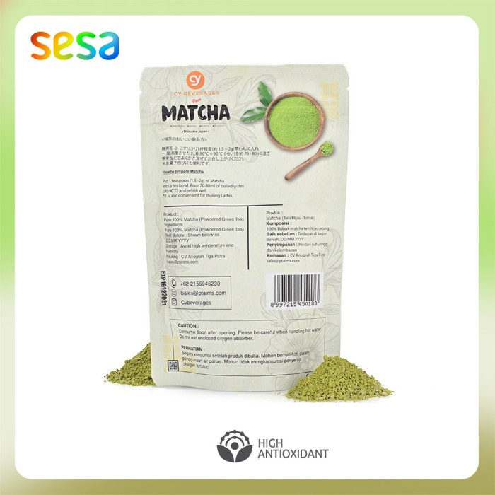 

CY Beverages Pure Matcha Powder 100gr