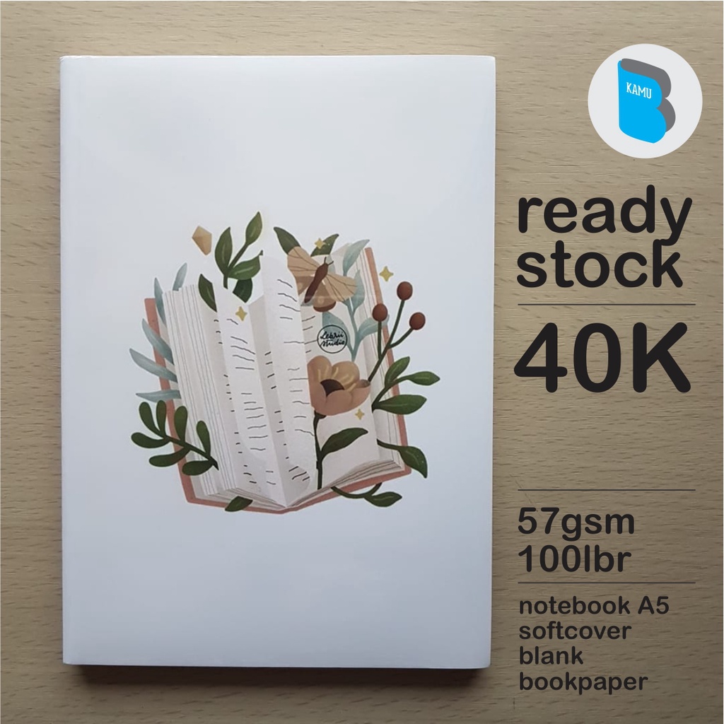 

[57/72/90 gsm] Notebook A5 Buku Catatan Diary Jurnal Bookpaper Polos - Book Plant