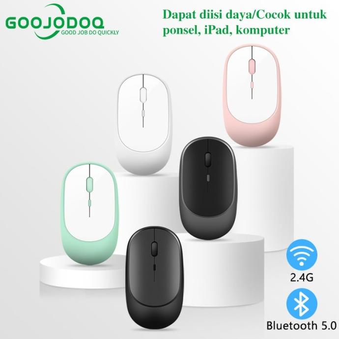 GOOJODOQ Bluetooth Mouse Wireless Silent Ultra Portable Rechargeable
