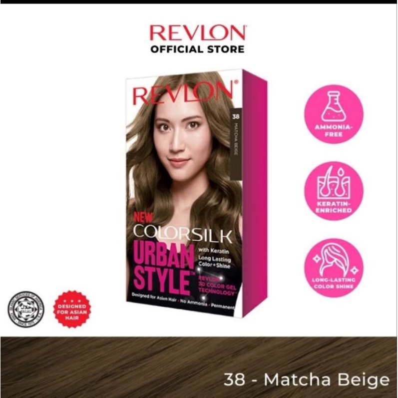 Revlon Hair Color Silk Urban Style Pewarna Rambut Matcha Beige