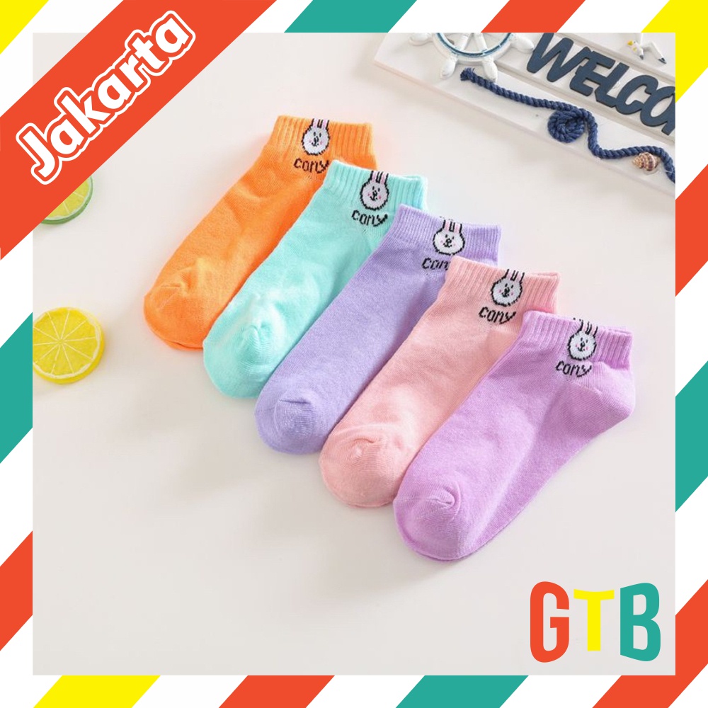 ❤GTB❤ Kaos Kaki Pendek Dewasa Kaos Kaki Karakter Rabbit Pendek Kaos Kaki Semata Kaki Motif Kelinci KK010