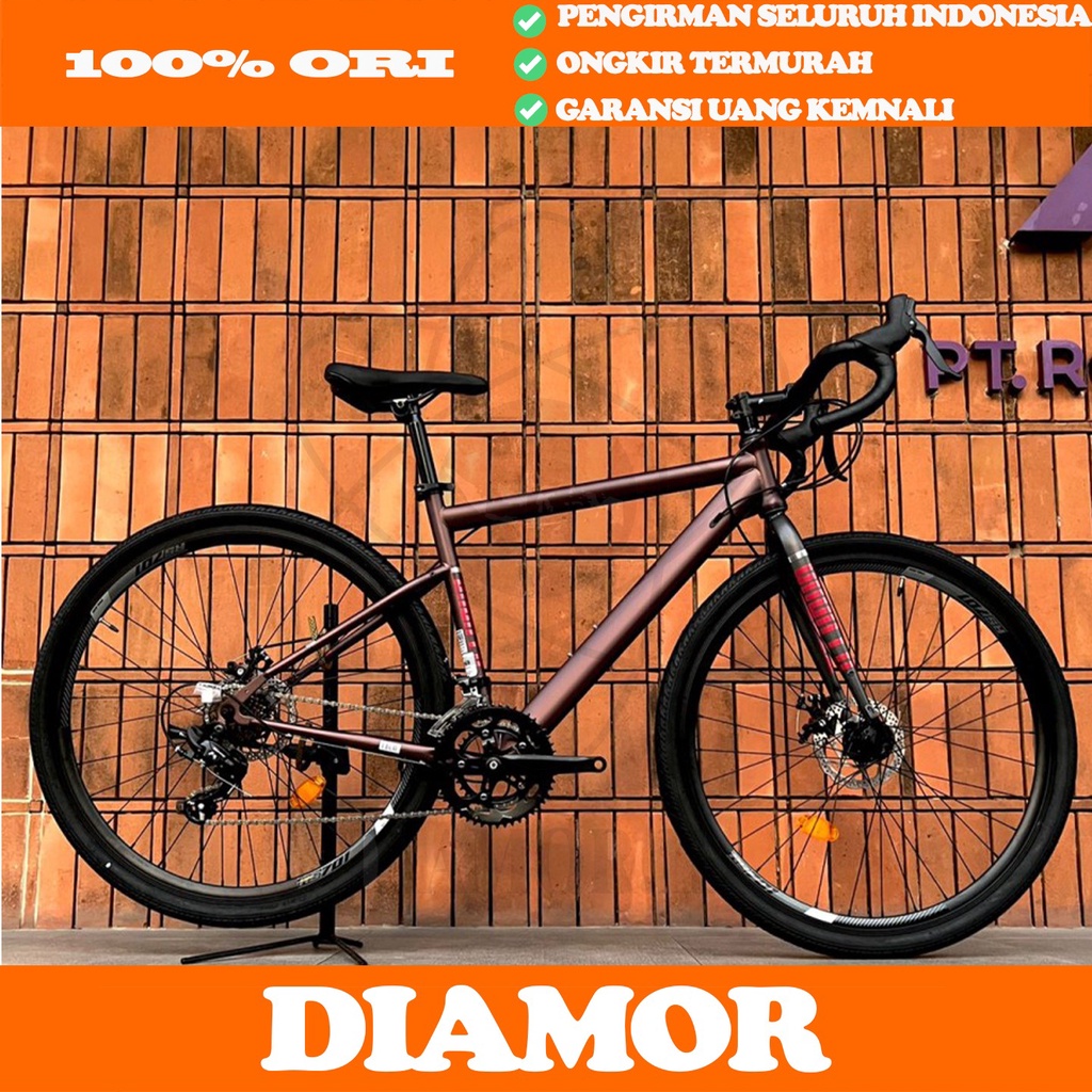 ELEMENT POLICE TORONTO Sepeda Balap Roadbike GRAVEL Steel 16 Speed