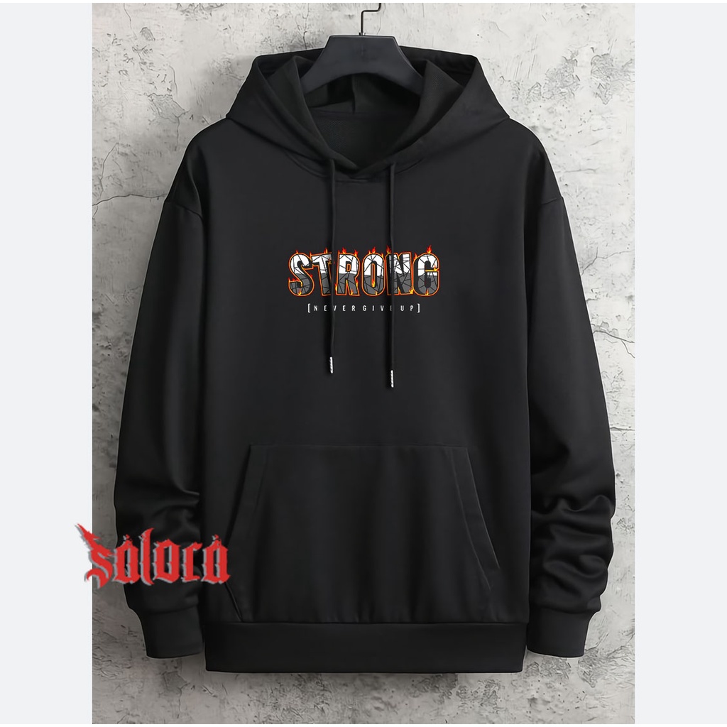 VASPLY Jaket Sweater Hoodie Pria Wanita Strong Ukuran M L XL XXL