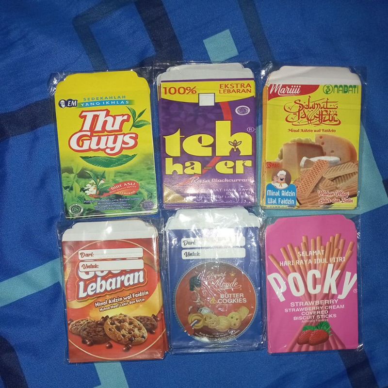 

Amplop Lebaran Motif Jajanan / Snack Kecil - Murah